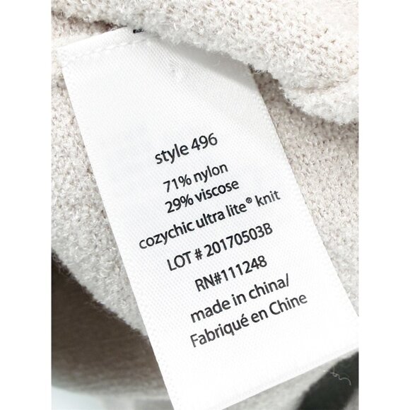 Barefoot Dreams Cozychic Ultra Lite Long Cardigan Duster M Stone - Picture 8 of 11